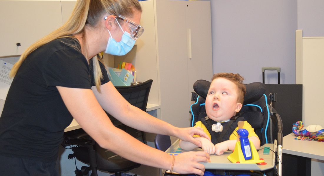 Patient in Speech Therapy