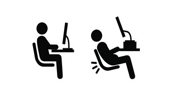 Proper sitting poses