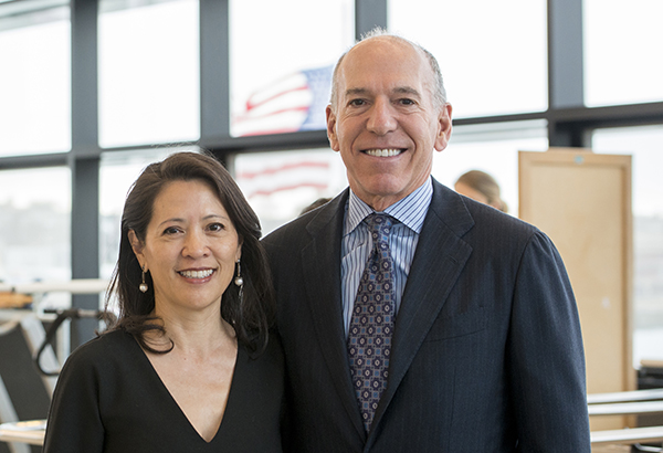 Spaulding/PCC Board Chair Scott Schoen and his wife Nancy Adams