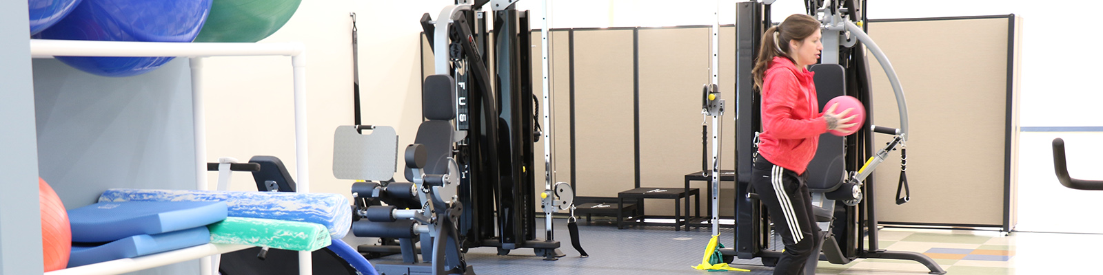 The gym at Kent Hospital, Providence