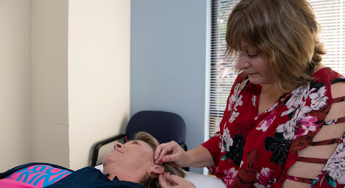 Acupuncture Image with Patient