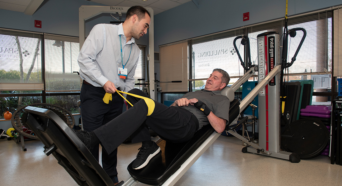 Patient rehab at Spaulding Outpatient Center Braintree