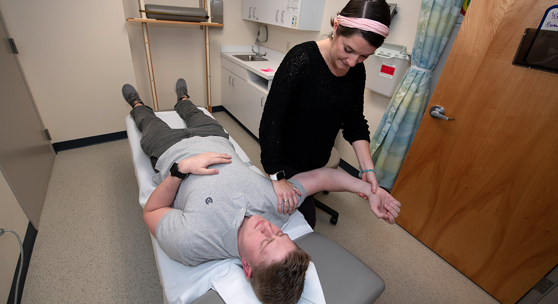 Patient rehab at Spaulding Outpatient Center Braintree