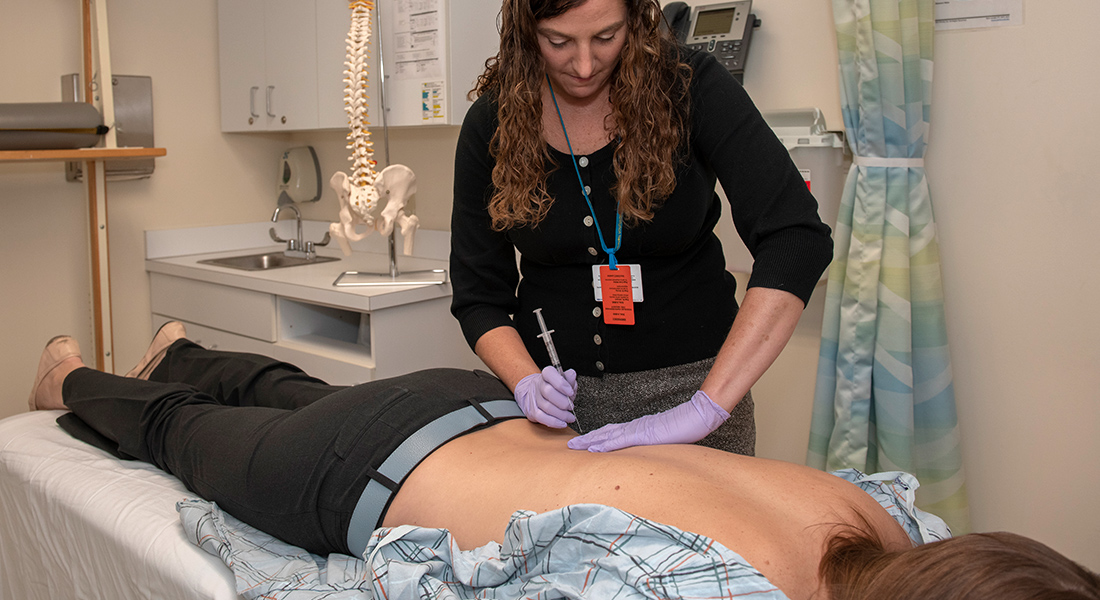 Patient rehab at Spaulding Outpatient Center Braintree