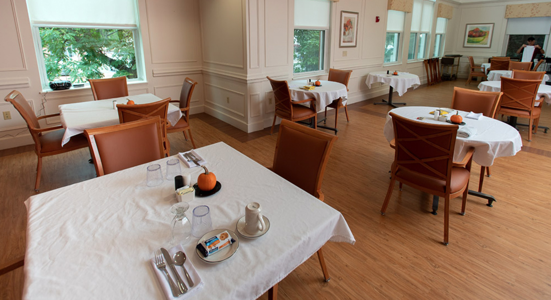 Dining area at Spaulding Nursing and Therapy Center Brighton