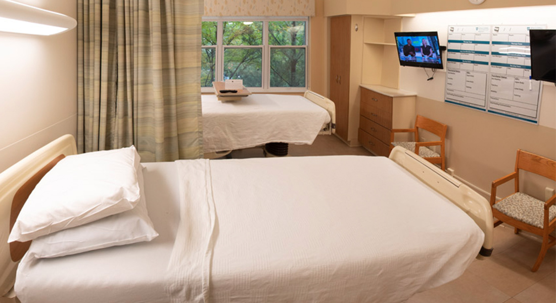 Hospital room at Spaulding Nursing and Therapy Center Brighton