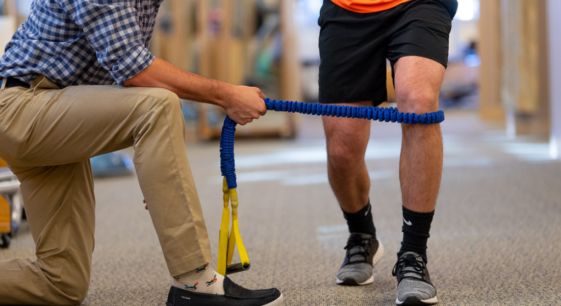 Physical Therapist with a patient