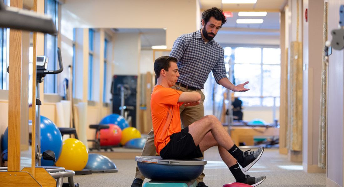 Physical Therapist with a patient