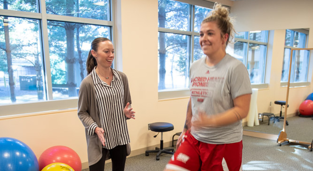 Physical Therapist with a patient
