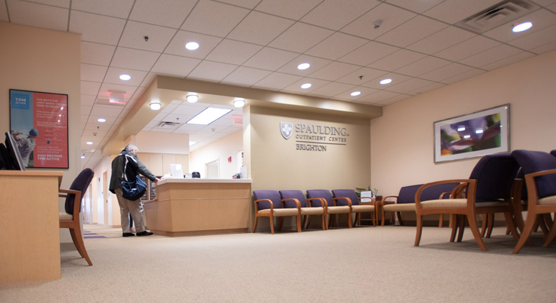 Lobby at Spaulding Outpatient Center Brighton