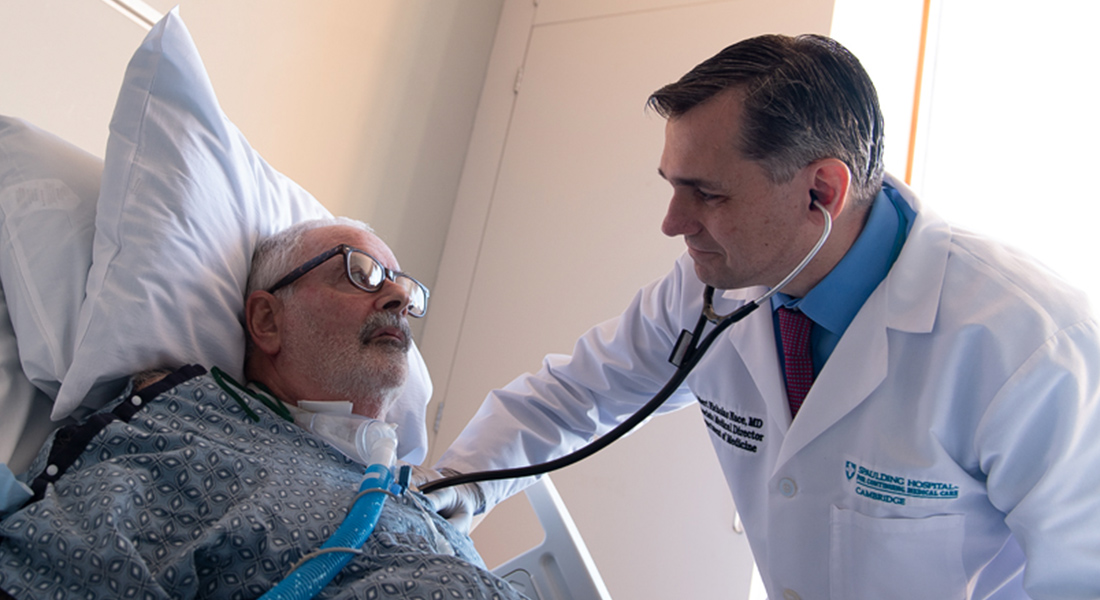 Physician and patient at Spaulding Hospital for Continuing Medical Care Cambridge