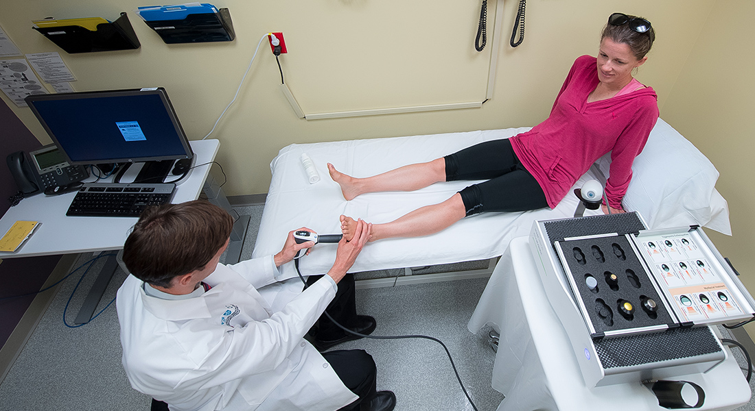 Physician and patient at Spaulding Outpatient Center Cambridge