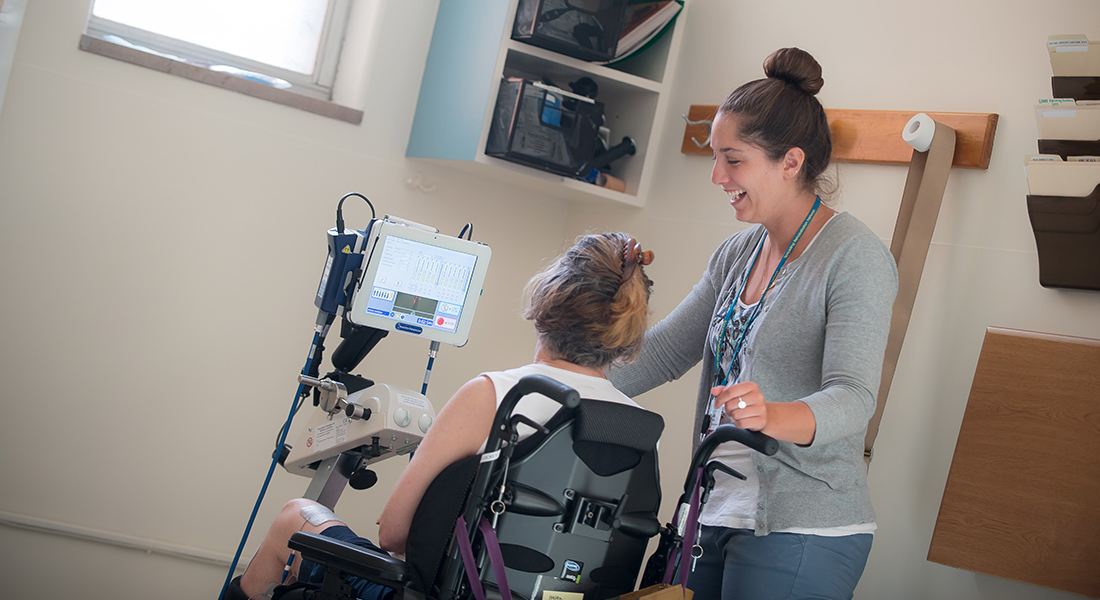 Nurse and patient at Spaulding Outpatient Center Cambridge