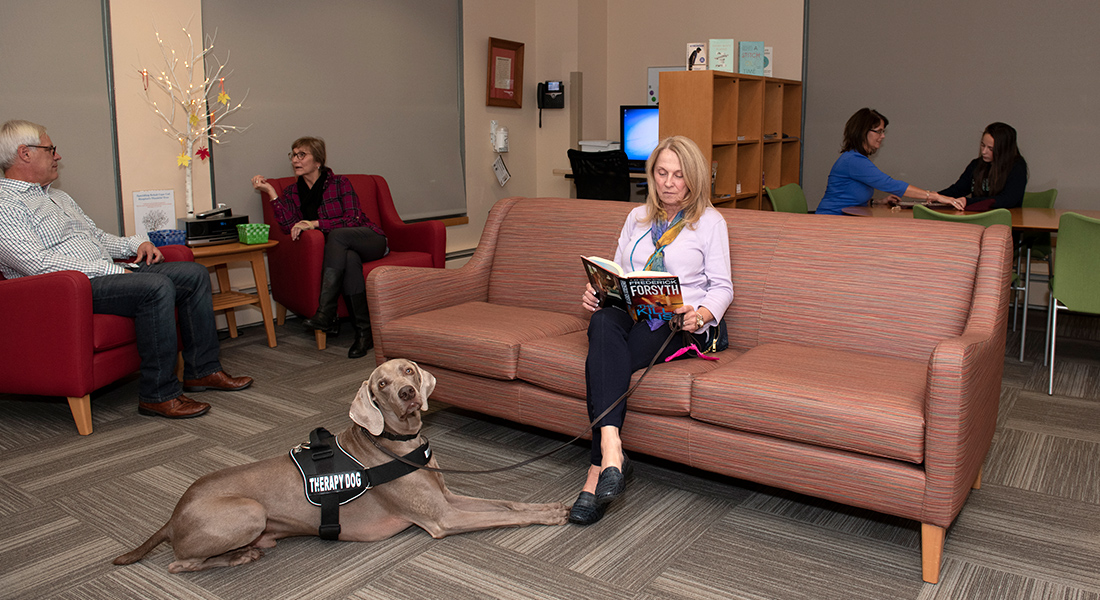 Family room at Surgery at Spaulding Rehabilitation Hospital Cape Cod