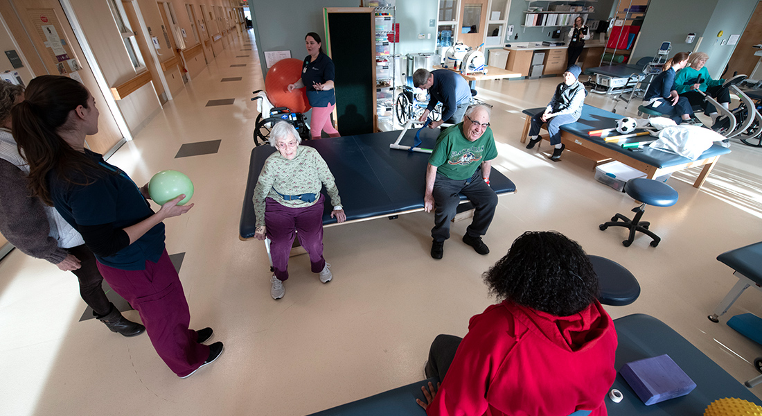 Group rehab at Spaulding Rehabilitation Hospital Cape Cod