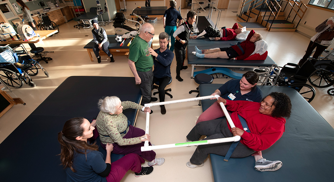 Group rehab at Spaulding Rehabilitation Hospital Cape Cod