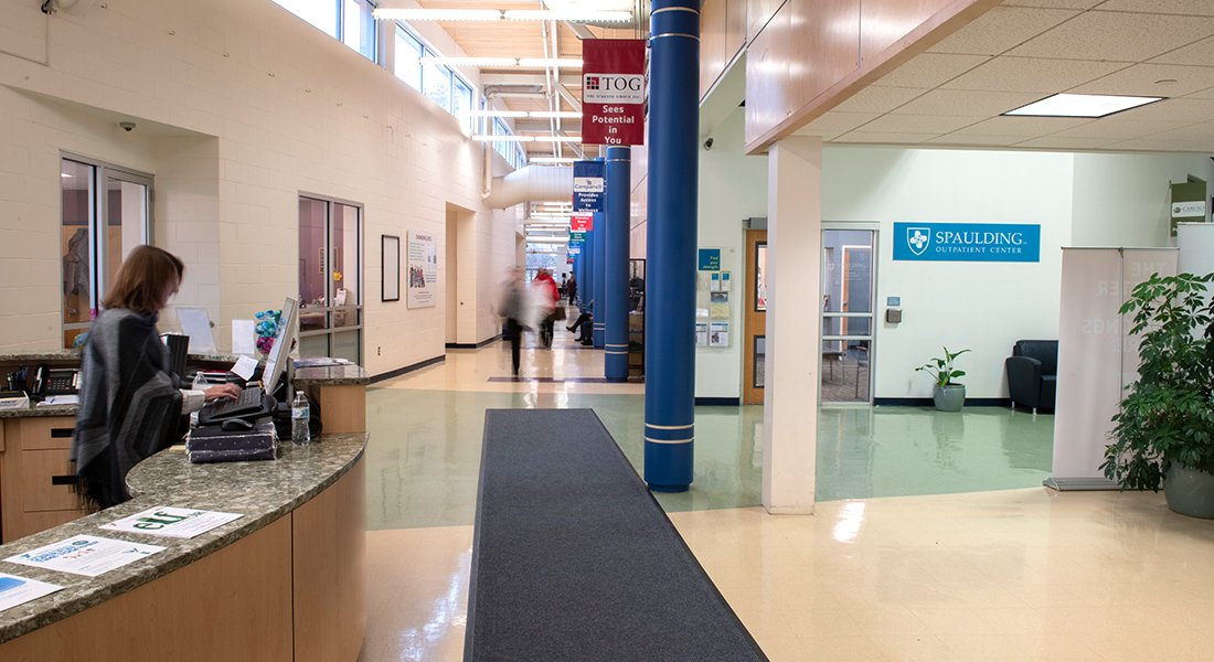 Lobby at Spaulding Outpatient Center at Emilson YMCA Hanover