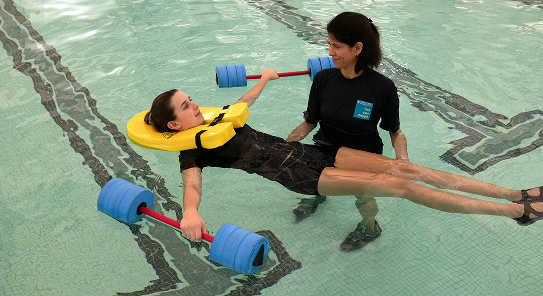 Aquatic therapy at Spaulding Outpatient Center at Emilson YMCA Hanover