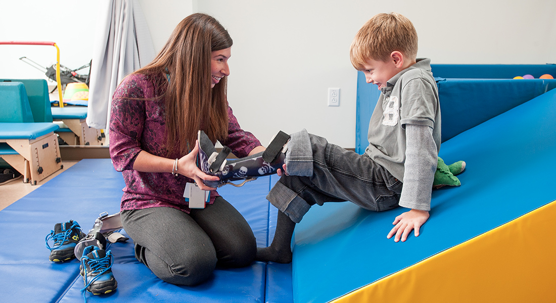 Pediatric orthotics patient