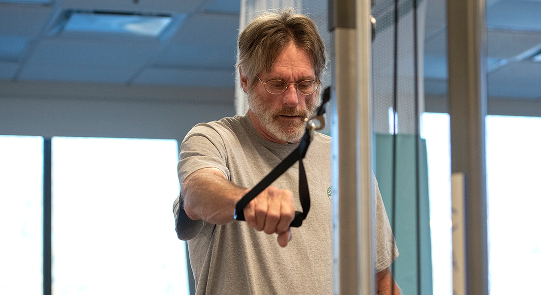 patient rehabbing at Spaulding Outpatient Facility Lynn