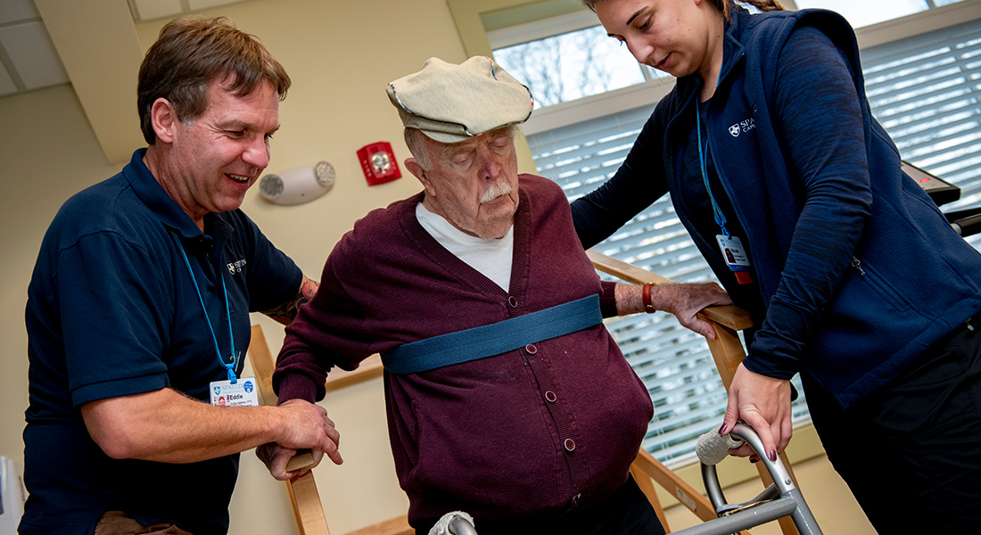 Patient using facilities to rehab at Spaulding Outpatient Center Orleans