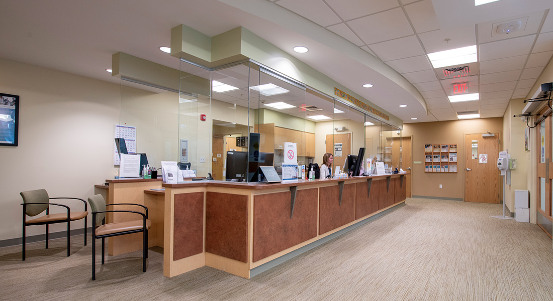 Waiting room at Spaulding Outpatient Center Orleans