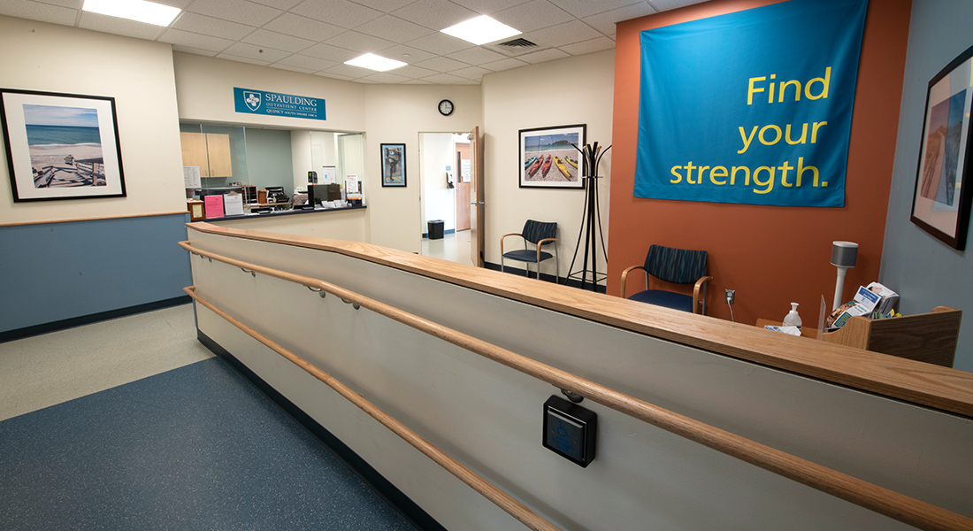 Front desk at Spaulding Outpatient Center South Shore YMCA Quincy