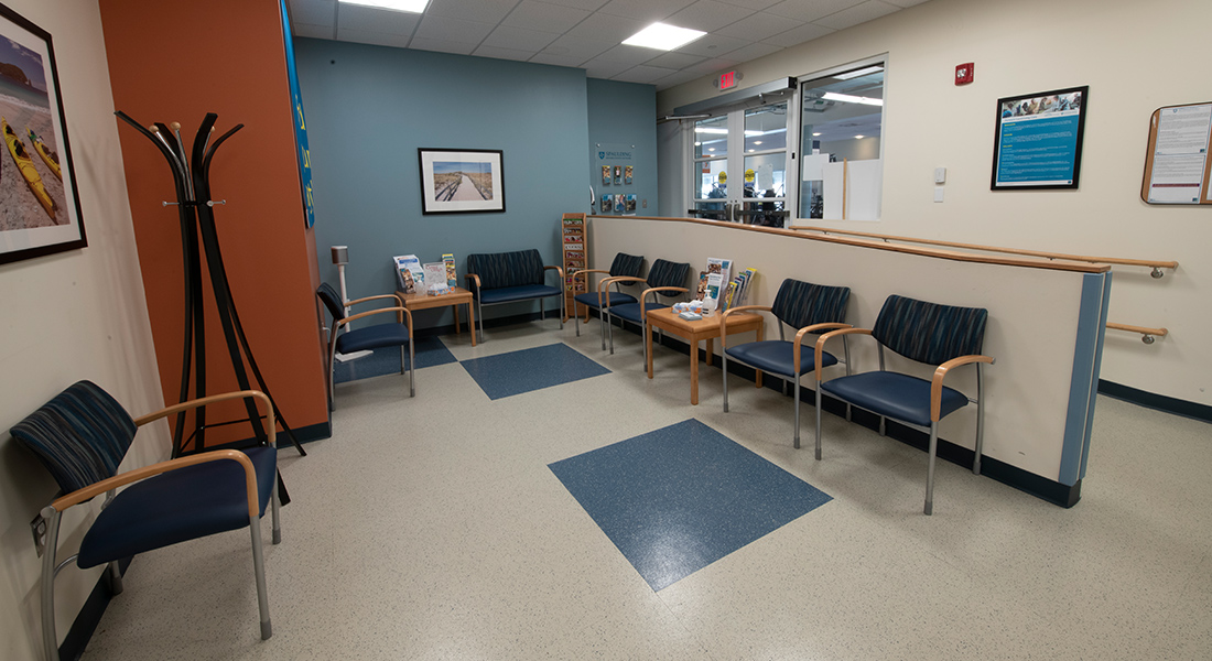 Front desk at Spaulding Outpatient Center South Shore YMCA Quincy