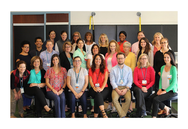 Malden Outpatient team member assisting patient with rehab