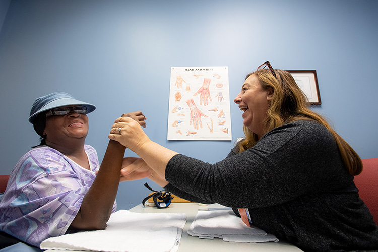 patient and therapist