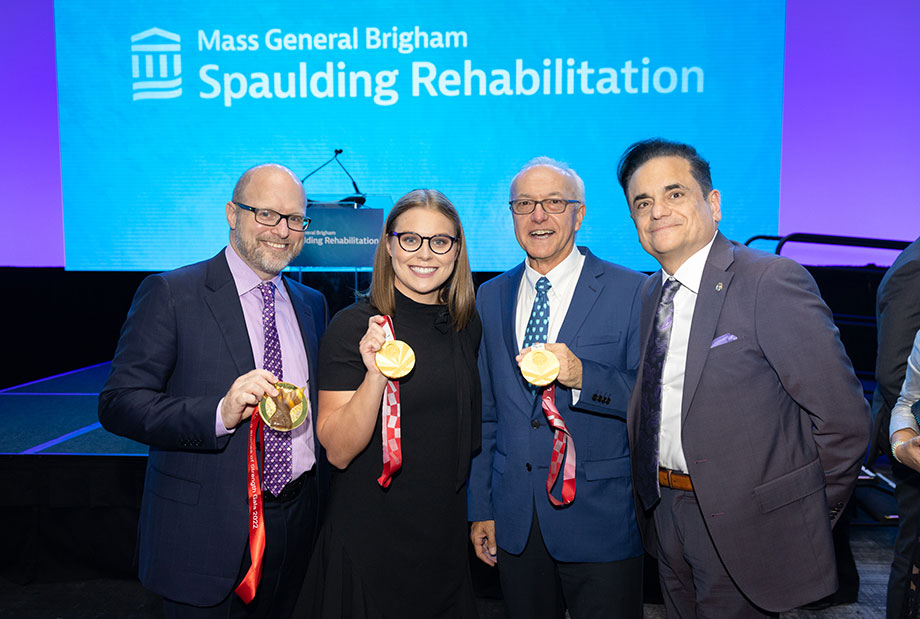 Dr. Crandall, Morgan Stickney, Dean Daley, and Dr. Zafonte