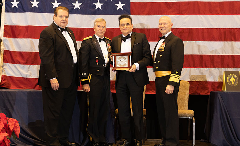 Dr. Ross Zafonte receives an award